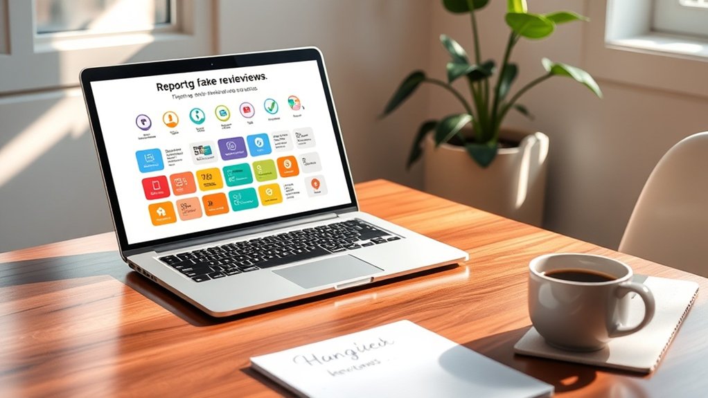 report fraudulent reviews promptly