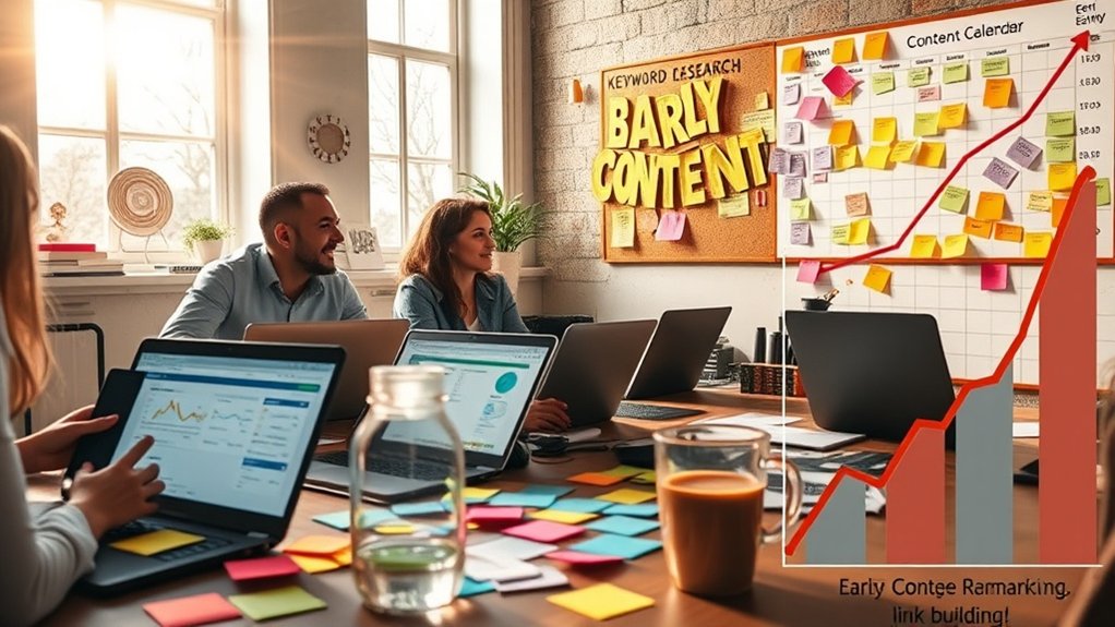 content creation and link building