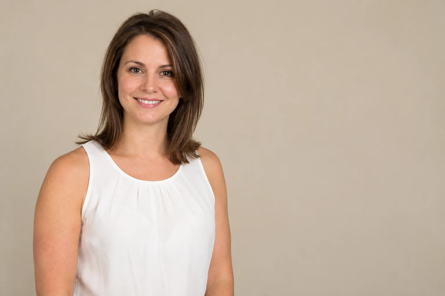 Generic stock-style portrait in the older website design example